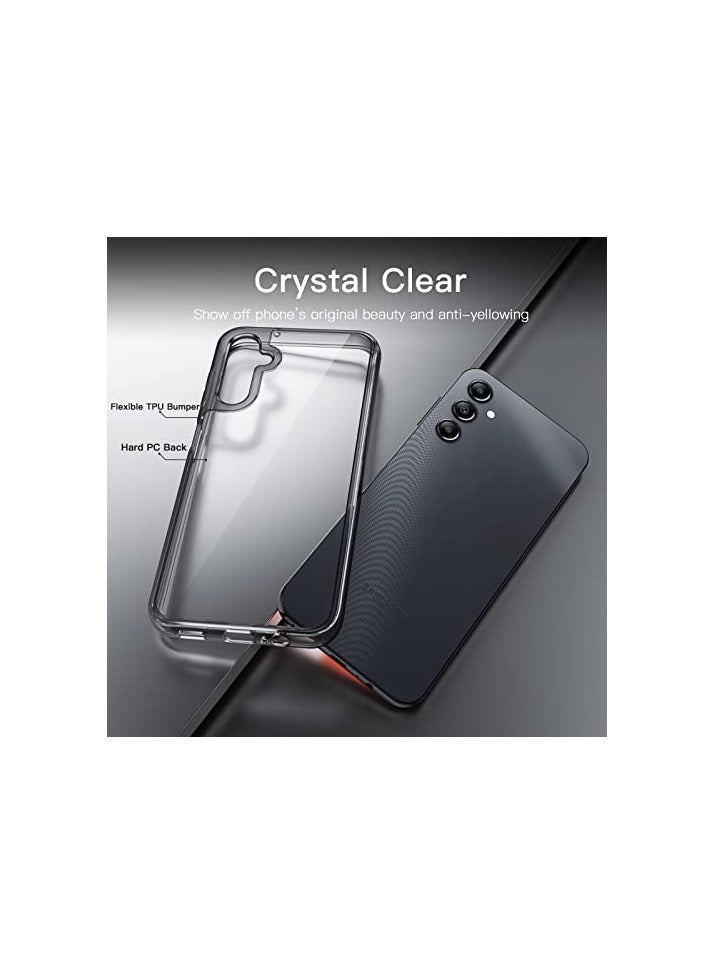 JETech Case for Samsung Galaxy A14 4G/5G 6.6-Inch, Non-Yellowing Shockproof Bumper Protective Phone Cover, Anti-Scratch Hard PC Back (Black) - Image 4