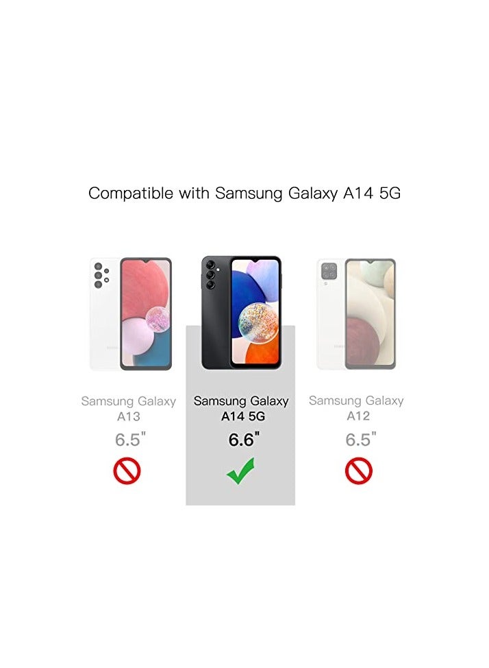 JETech Case for Samsung Galaxy A14 4G/5G 6.6-Inch, Non-Yellowing Shockproof Bumper Protective Phone Cover, Anti-Scratch Hard PC Back (Black) - Image 5