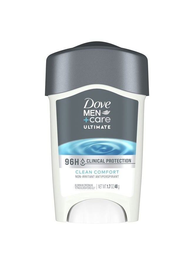 Dove Men+Care Clinical Protection Antiperspirant 72-Hour Sweat And Odor Protection Clean Comfort Antiperspirant For Men Formulated With Triple Action Moisturizer 1.7 oz - Image 1