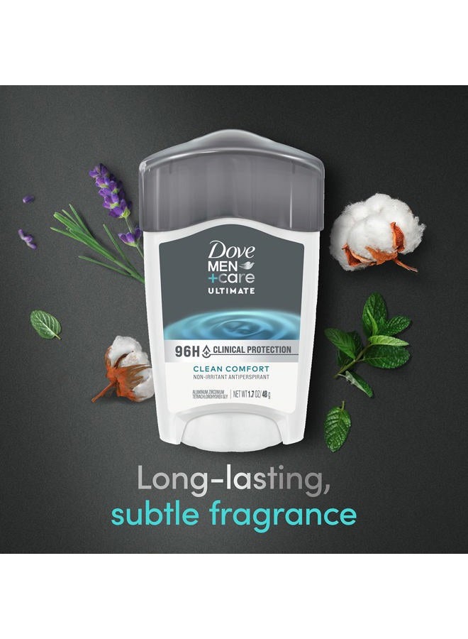 Dove Men+Care Clinical Protection Antiperspirant 72-Hour Sweat And Odor Protection Clean Comfort Antiperspirant For Men Formulated With Triple Action Moisturizer 1.7 oz - Image 4