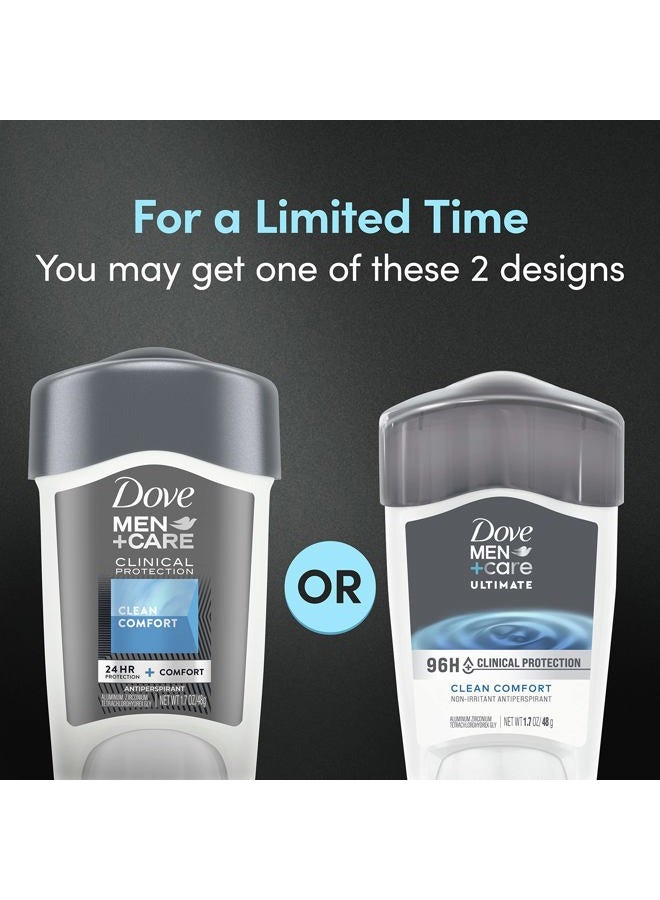 Dove Men+Care Clinical Protection Antiperspirant 72-Hour Sweat And Odor Protection Clean Comfort Antiperspirant For Men Formulated With Triple Action Moisturizer 1.7 oz - Image 2