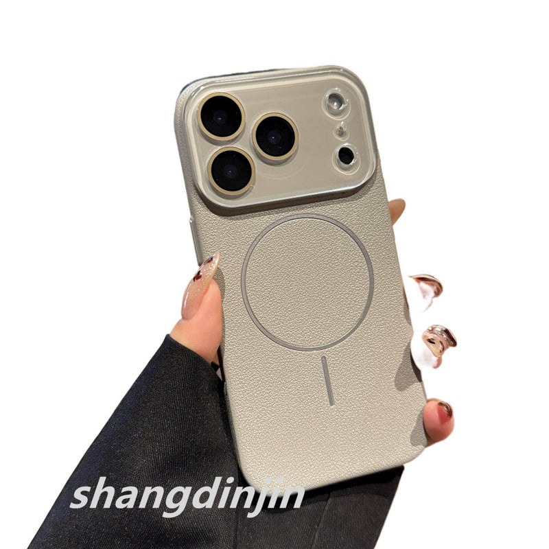 MagSafe Case | Shockproof | Drop Protection | Titanium Grey PC | Shockproof Cover for iPhone 13 - Image 1