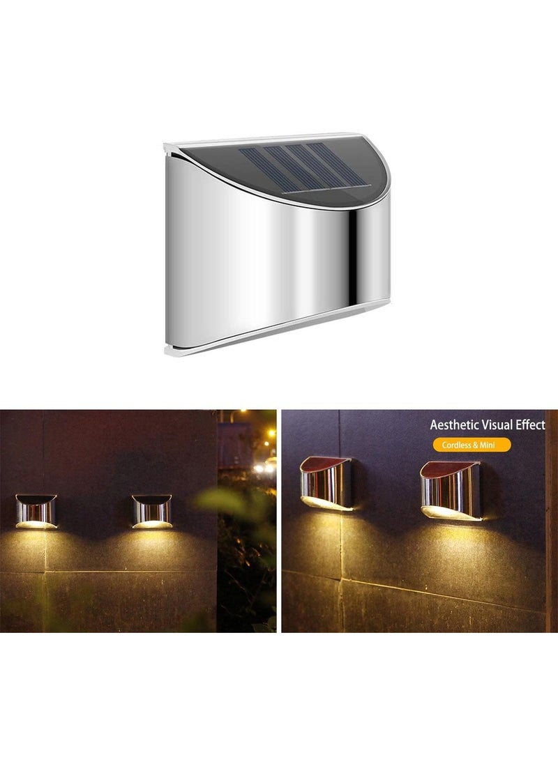Technosmart 1PCS Solar Metal Single Sided Sconce Wall Lamp Decorative LED Lighting Solar Energy  - Image 1