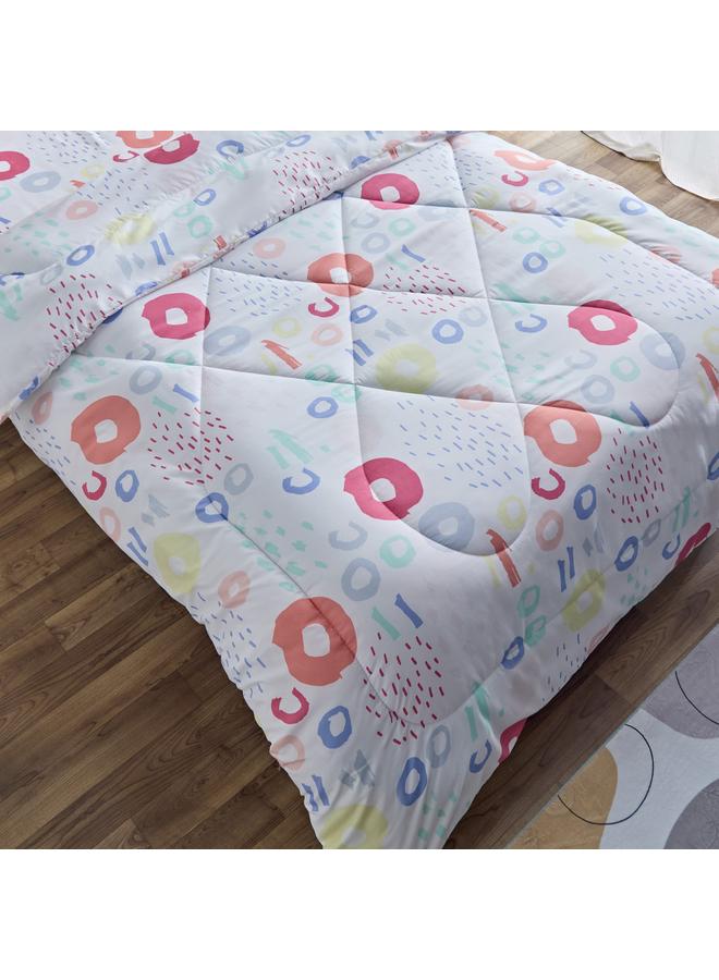 Home Box Nora Regina Twin Microfibre Reversible Comforter - 160x220 cm  - Image 3