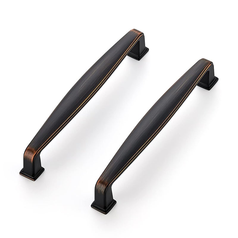 Ravinte 25 Pack Solid 5 Inch Kitchen Cabinet Handles Oil Rubbed Bronze Cabinet Pulls Drawer Pulls Kitchen Cabinet Hardware Kitchen Handles for Cabinets Cupboard Handles Drawer Handles