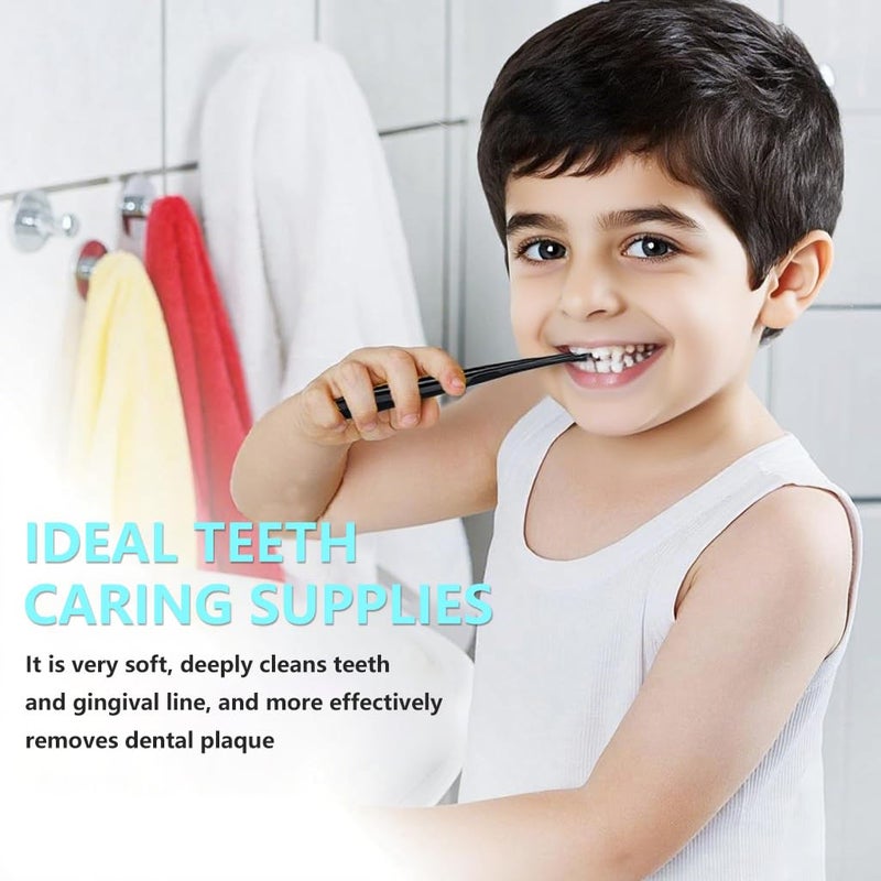 ZIBUYU® Ultra Soft Toothbrushes with Storage Tubes, Wavy Ultra-Fine Bristles, Gentle Toothbrushes for Sensitive Teeth, Gums & Oral Care, Pack of 6 - Image 5