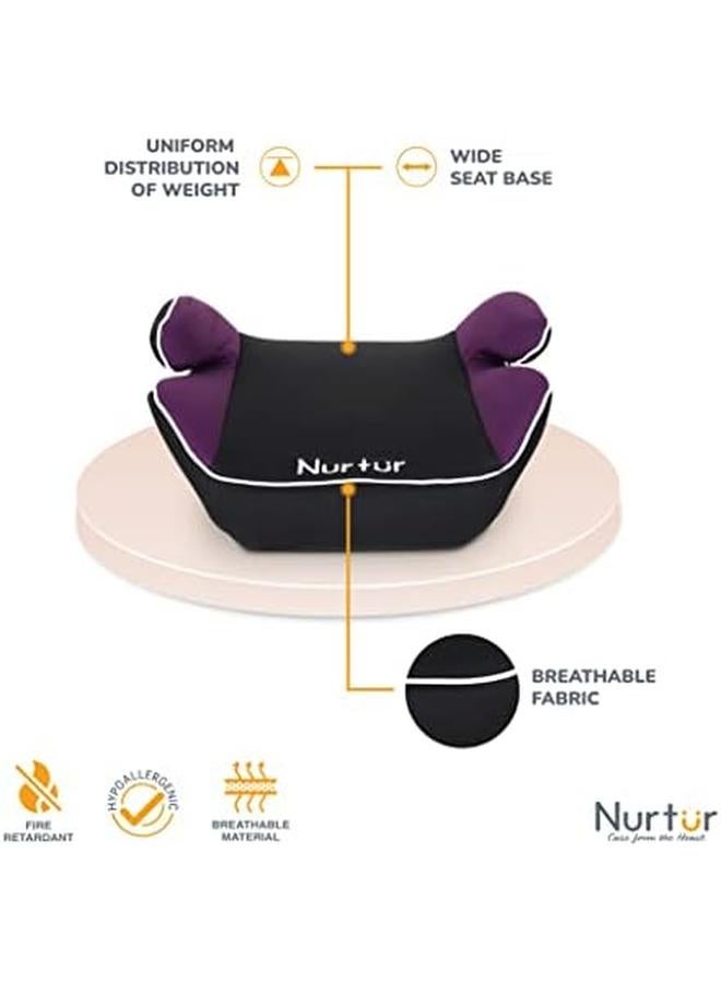 نورتر مسند ذراع للمقعد الداعم من نوفا كيدز سهل التركيب وقاعدة مبطنة واسعة ومناسبة عالميًا ومناسبة من 4 سنوات إلى 12 سنة المجموعة 2 3 منتج رسمي أرجواني - Image 3