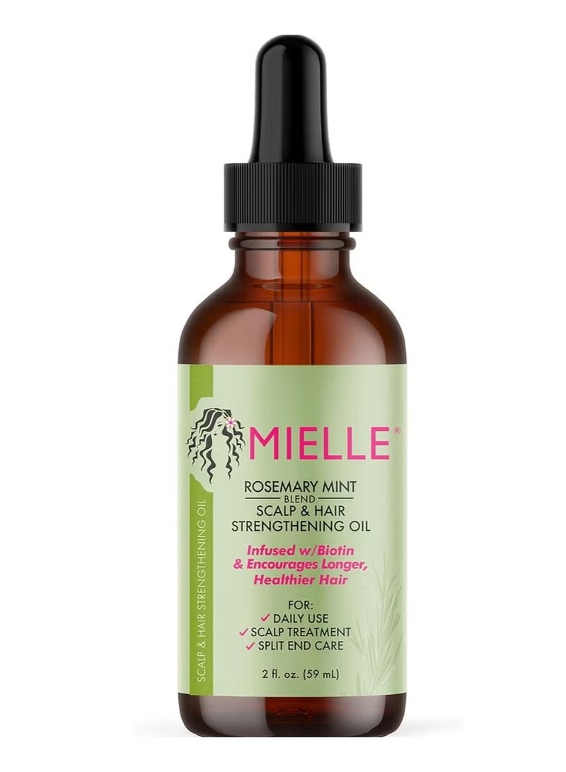 MIELLE Rosemary Mint Hair Oil - Shampoo & Conditioner Styling Bundle 3pcs Set , Biotin Infused - Encourages Growth Hair Products for Stronger and Healthier Hair - Scalp. - Image 3