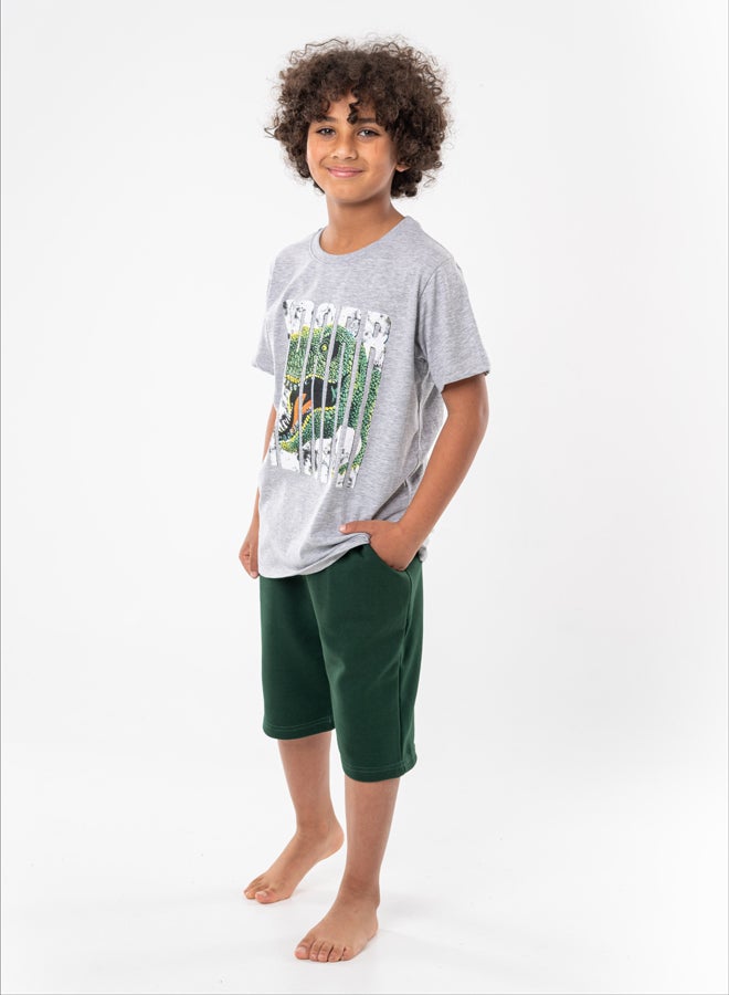 Kids Boys Set Two Pieces Top & Shorts