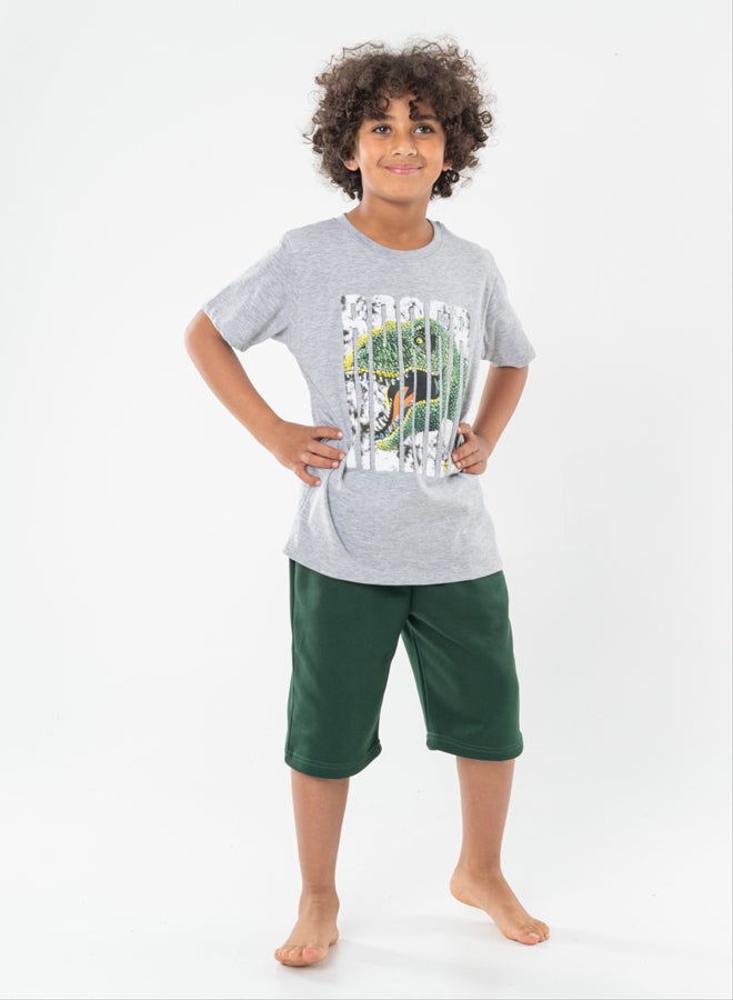Kids Boys Set Two Pieces Top & Shorts