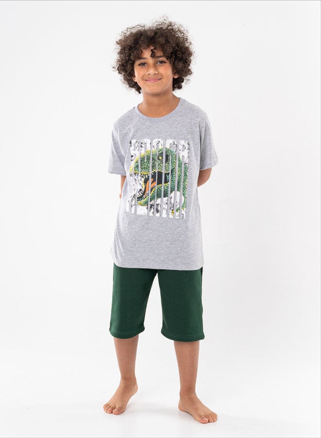 Kids Boys Set Two Pieces Top & Shorts