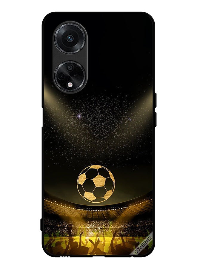 Covernex Protective Case Cover For Oppo F23 5G Black Retro Football Movie Background - Image 1