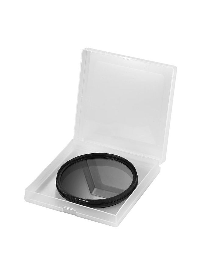 Fotga - 77mm Adjustable Infrared Filter IR Pass X-Ray Lens Filter Variable from 530nm to 750nm Compatible with Canon Nikon Sony DSLR Camera - Image 1