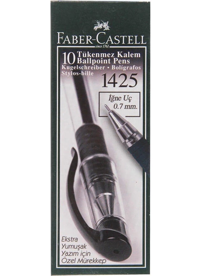 Faber Castell 1425 0.7 mm Needle Tip Black Single Ballpoint Pen  - Image 5