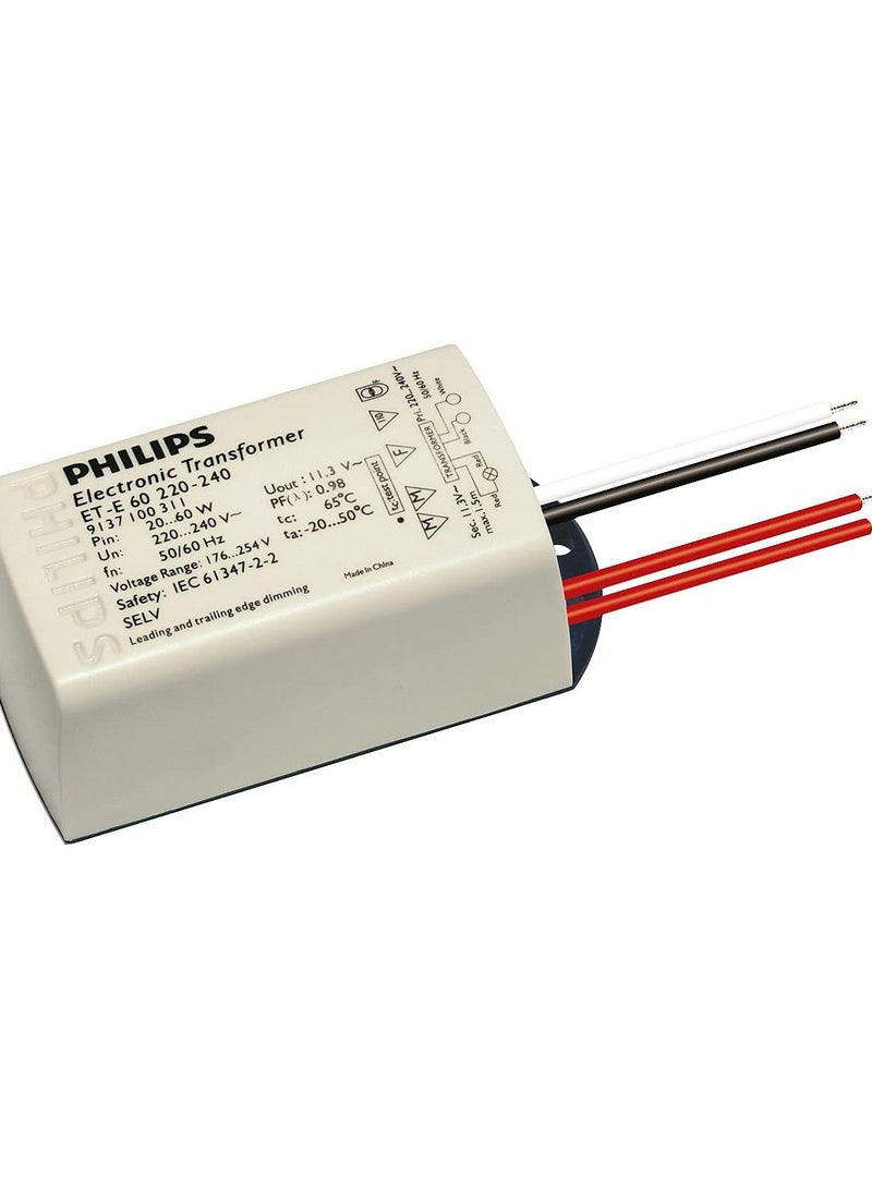 فيليبس محول الكتروني Et-E 60 واط 220-240 فولت - Image 1
