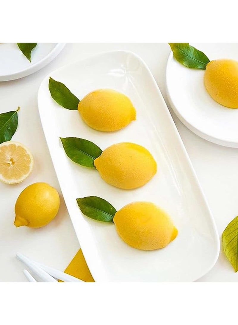 Cake Molds - 15 Cavity Lemon Shape Silicone Molds Cake Decorating Tools Bakeware French Dessert Mousse Cake Mold Baking Utensils 3D Mould,Creative Mould,Ice Cube Mold - Image 2
