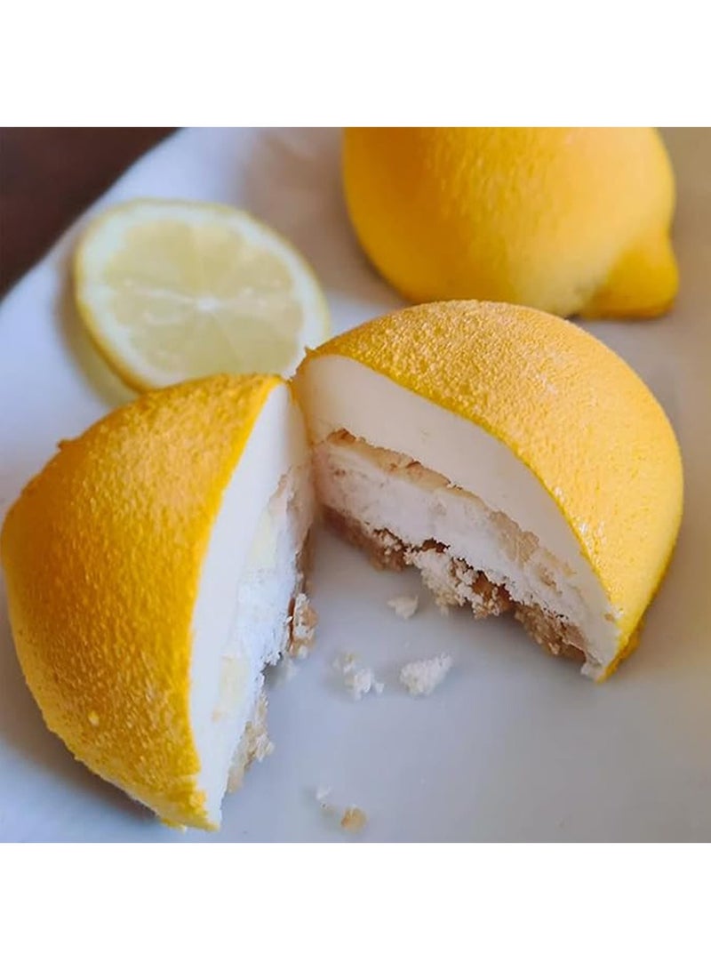 Cake Molds - 15 Cavity Lemon Shape Silicone Molds Cake Decorating Tools Bakeware French Dessert Mousse Cake Mold Baking Utensils 3D Mould,Creative Mould,Ice Cube Mold - Image 3