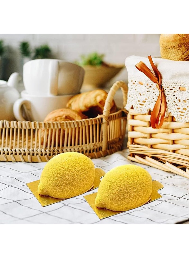 Cake Molds - 15 Cavity Lemon Shape Silicone Molds Cake Decorating Tools Bakeware French Dessert Mousse Cake Mold Baking Utensils 3D Mould,Creative Mould,Ice Cube Mold - Image 5