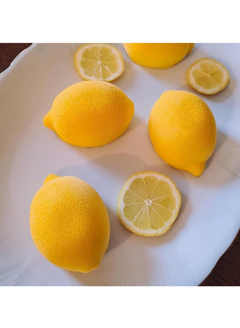 Cake Molds - 15 Cavity Lemon Shape Silicone Molds Cake Decorating Tools Bakeware French Dessert Mousse Cake Mold Baking Utensils 3D Mould,Creative Mould,Ice Cube Mold - Image 4