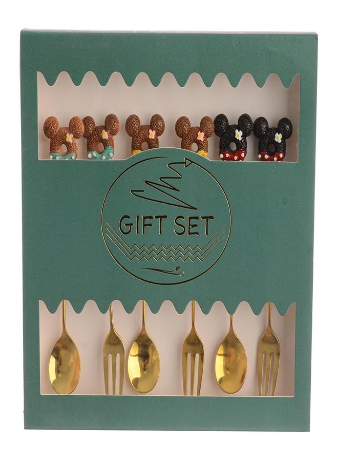 Teddy bear spoon and fork set  - Image 2