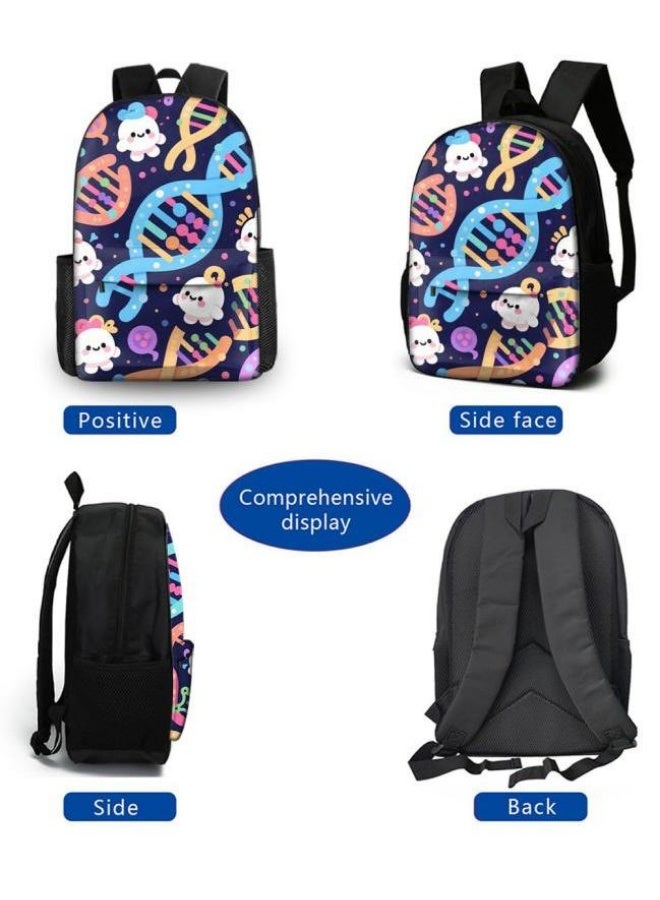 Bright Li Fire Fashion is unlimited! Cartoon bag three-piece set, suitable for a variety of scenes for students and teenagers (available for students, children, friends on outings, mountain climbing, school, etc.) - 16 - Image 3