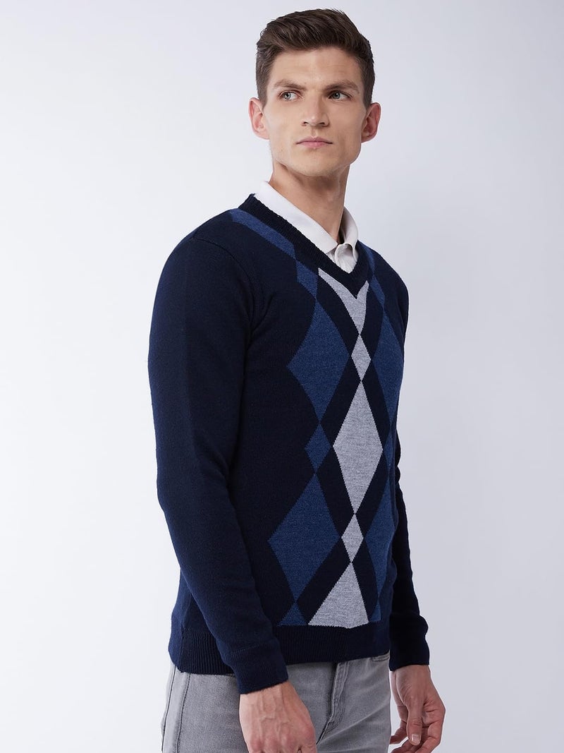 Pivl Men's Winter Sweater - Style for The Season_Navy_2XL||Winterwear|| - Image 4