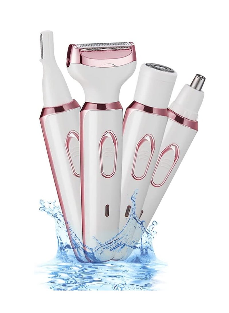 general Electric shaver for women, 4-in-1 facial hair removal, facial shaver, eyebrow trimmer, razor, bikini trimmer, portable shaver for women - Image 1