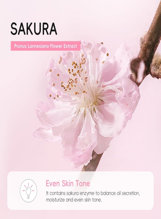 BEUKING Facial Moisturizer Tone-up Cream, Japan Sakura Lazy Face Cream with Vitamin C, Face Moisturizer Hydrating & Smooth Dry Skin Lightweight Nourishing Facial Skin Instant Tone-Up Cream, 1.76 fl.oz - Image 4