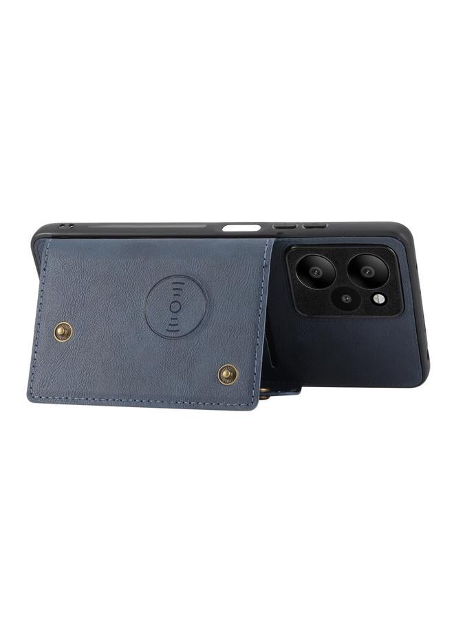 erorex Case For Xiaomi Redmi 13 4G Global Double Buckle Card Slots Magnetic Phone Case - Image 4