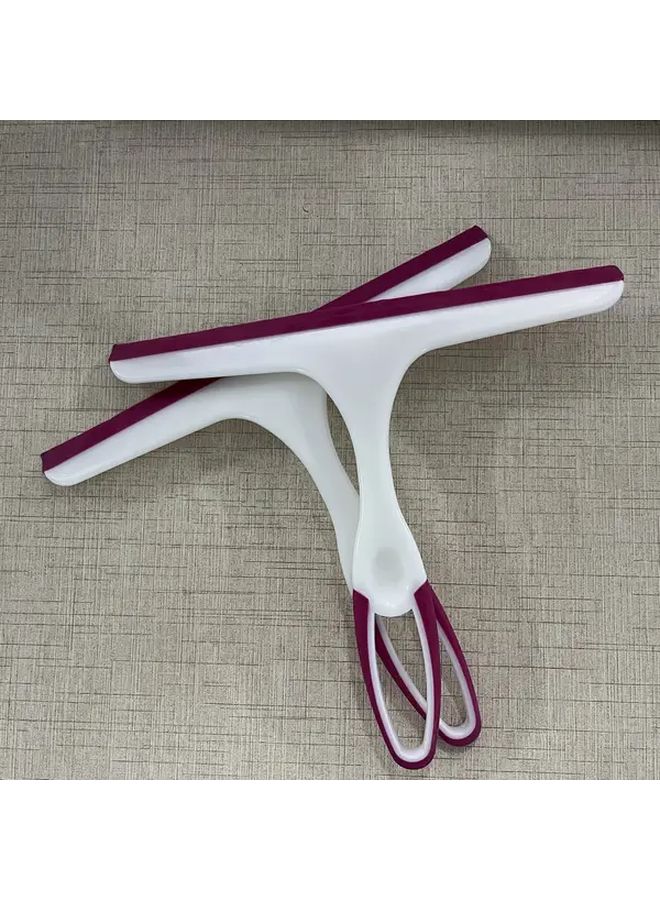 أداة إزالة ماء تنظيف زجاج النافذة "كاشط الدش الأحمر" 2 قطعة - Image 1