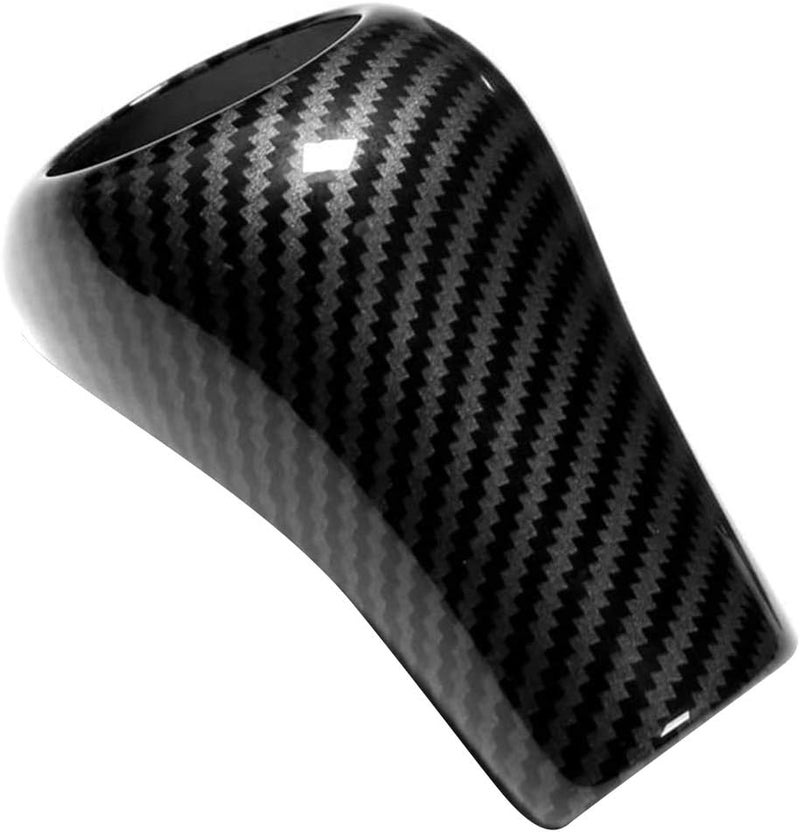 cheekyglo Ger Shift Kno Cover, Cron Fiber Pattern Car Ger Head Shift Kno Cover Trim Sticker Car Interior ccessories Fit for Mercedes enz /C/E/G Clss CLS W204 W212, lck-Black - Image 1