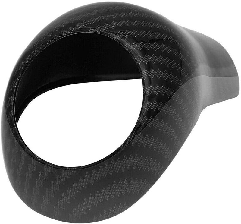 cheekyglo Ger Shift Kno Cover, Cron Fiber Pattern Car Ger Head Shift Kno Cover Trim Sticker Car Interior ccessories Fit for Mercedes enz /C/E/G Clss CLS W204 W212, lck-Black - Image 2