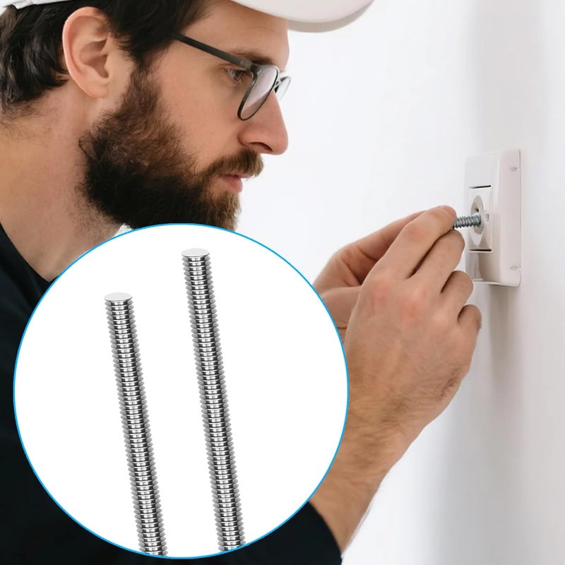 MCSDFN 5 Pcs M6-1.0 Fully Threaded Rods 304 Stainless Steel Threads Studs Rods Long Threaded Screw Right Hand Threads, 250mm Length - Image 5
