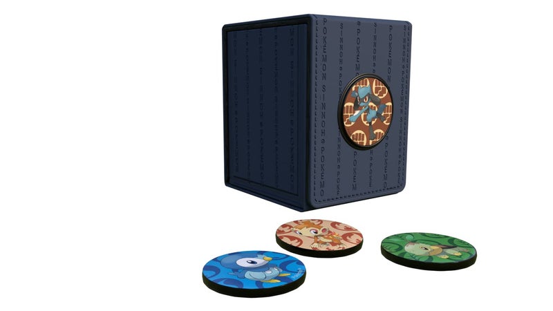 Ultra Pro  Sinnoh Alcove Click Deck Box for Pokemon MTG Baseball Basketball Football and other Trading Cards or Board Games - Image 1