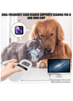 Rubik RFID 134.2/125Khz Animal Tag Reader Support EMID FDX-B (ISO11784/85) Formats, Rechargeable Pet Microchip ID Scanner for Dogs Cats Tracking  - Image 3