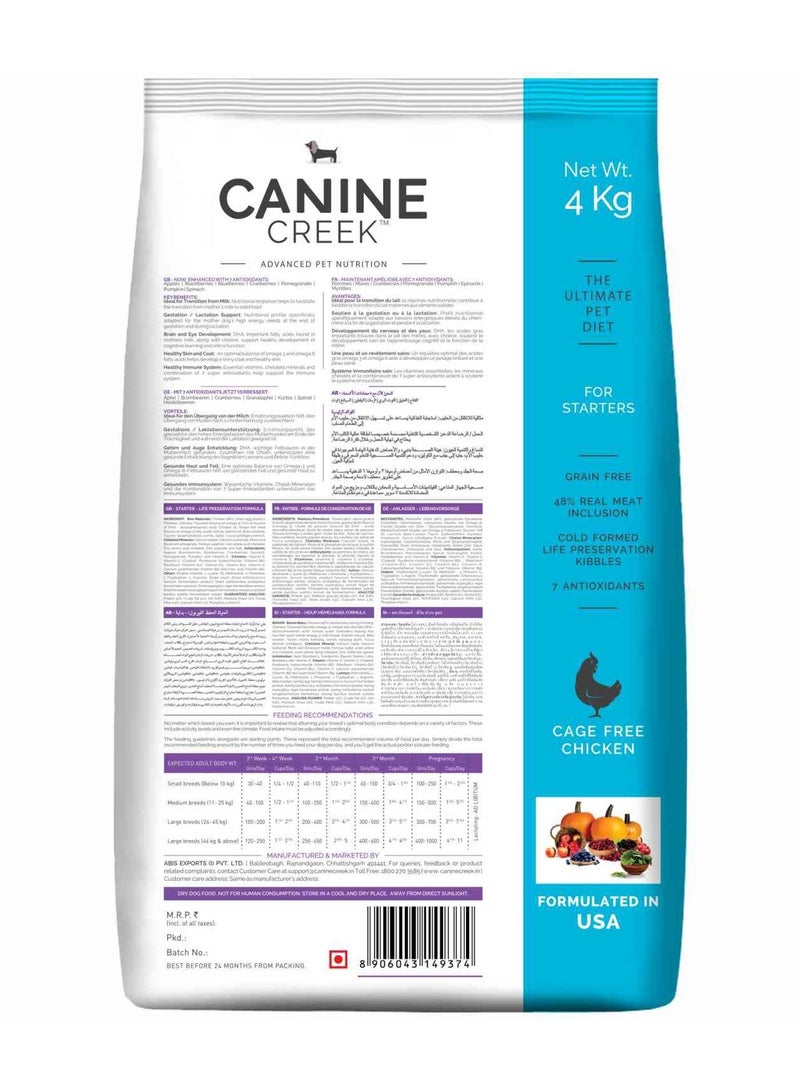 Canine Creek Premium Starter Dry Dog Food  Real Chicken 4Kg  - Image 2