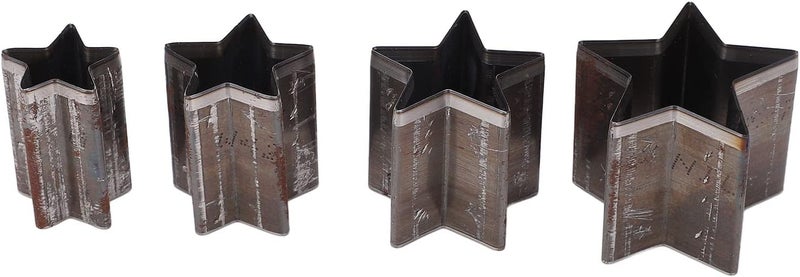 4PCS Pentagram Cutting Mold Alloy Steel Leather Punching Die Set, Leather Cutting Die Set with Storage Box for Handicrafts, Belts and Small Leather Goods - Image 1