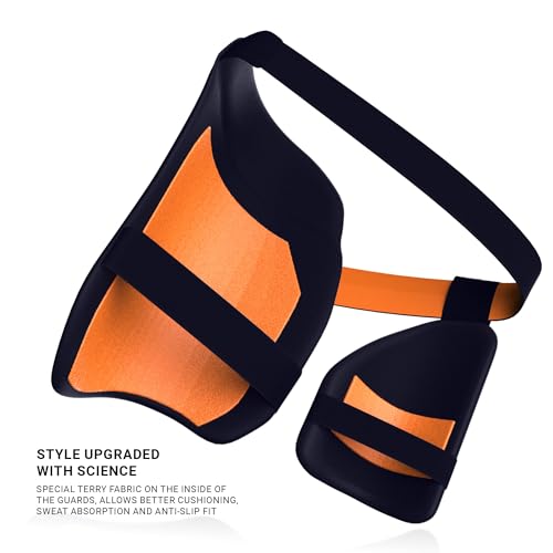 moonwalkr Thigh Guard 2.0 Protective Gear for Batter’s Height (4’5”- 4’8”) Cricket Thigh Pad Cricket Accessories & Equipment Safeguarding Both Your Outer and Inner Thighs Blue (X-Small, Right Hand) - Image 4