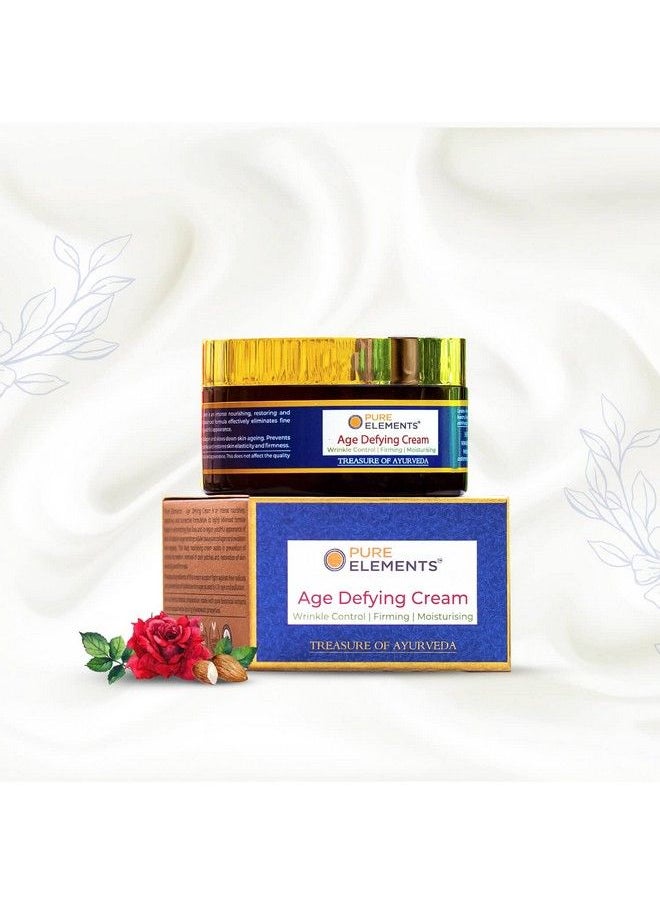 Pure Elements - Age Defying Cream With Anti Ageing Peptides & Vit C To Control Wrinkles Fine Lines & Pigmentation Hydrating & Moisturising - Image 1