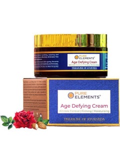 Pure Elements Age Defying Cream With Anti Ageing Peptides & Vit C To Control Wrinkles Fine Lines & Pigmentation Hydrating & Moisturising  - Image 1