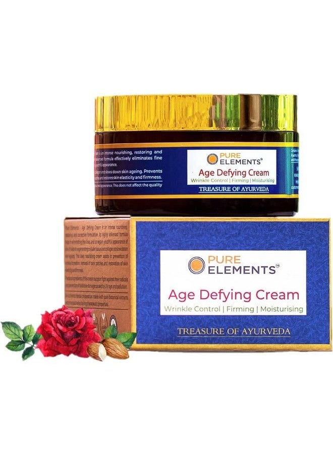Pure Elements - Age Defying Cream With Anti Ageing Peptides & Vit C To Control Wrinkles Fine Lines & Pigmentation Hydrating & Moisturising - Image 1