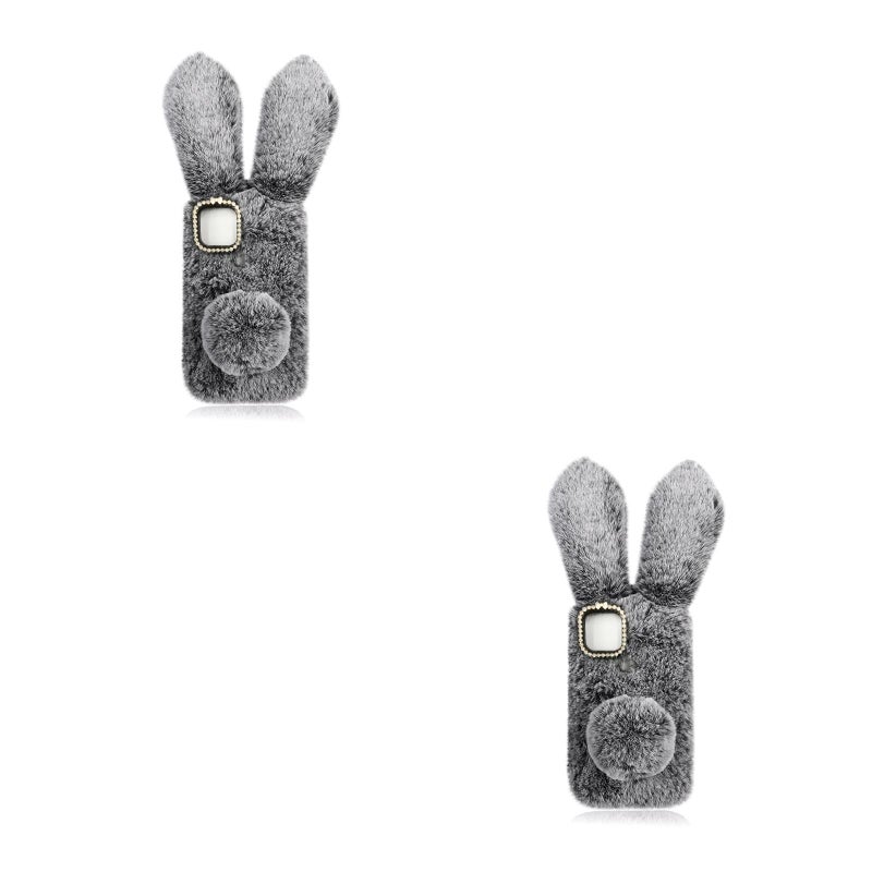 2pcs Chic Phone Shell Plush Shape Phone Protector Compatible for Pixel 4a 5G - Image 1