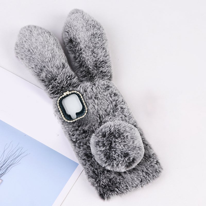 2pcs Chic Phone Shell Plush Shape Phone Protector Compatible for Pixel 4a 5G - Image 2