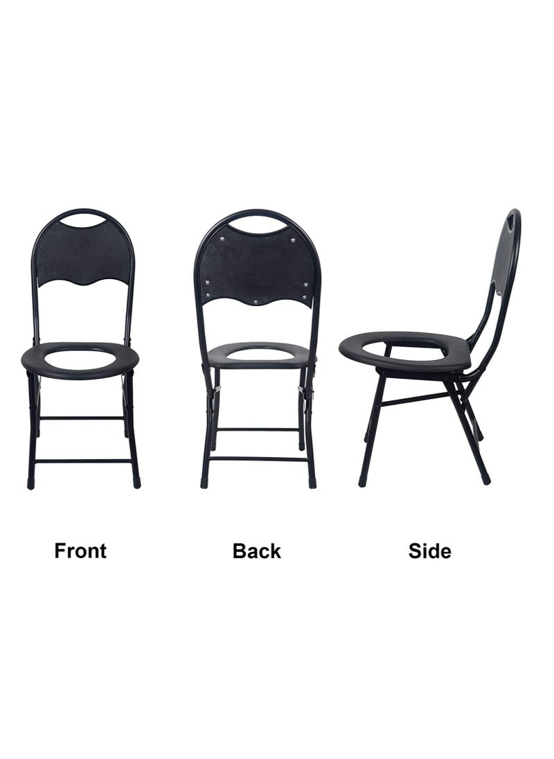 Generic - Foldable Camping Toilet Chair - Image 1