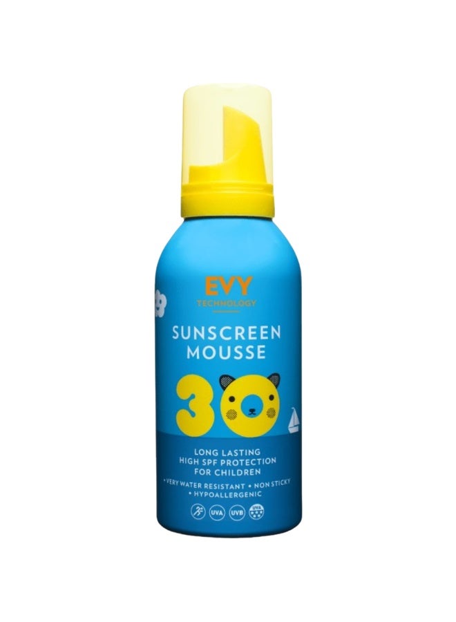 Evy Technology Sunscreen Mousse Kids Longlasting High SPF30 Protection for Children 150ml - Image 1