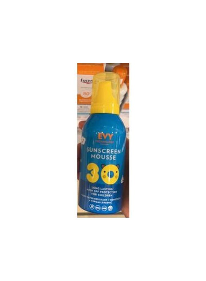 Evy Technology Sunscreen Mousse Kids Longlasting High SPF30 Protection for Children 150ml - Image 2
