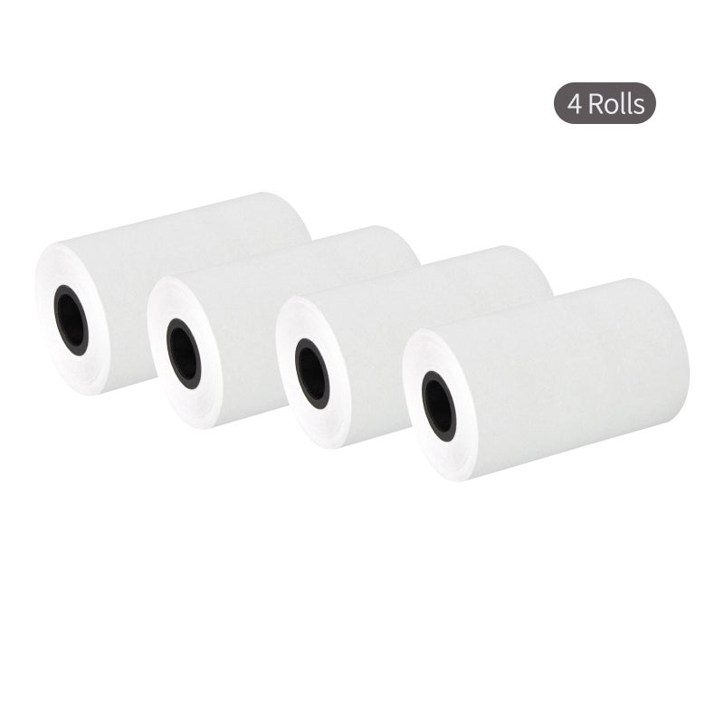4 Rolls Thermal Receipt Paper 57x40mm/2.24x1.57in White Thermal Paper Roll Bill Ticket Clear Printing for Cash Register 58mm POS Thermal Receipt Printer - Image 2