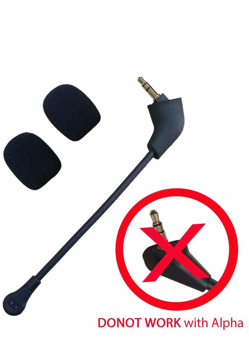 Generic - Replacement Microphone for HyperX Cloud, Cloud X/II HyperX Silver Noise Cancelling Gaming Headsets 3.5mm Detachable Mic - Image 1