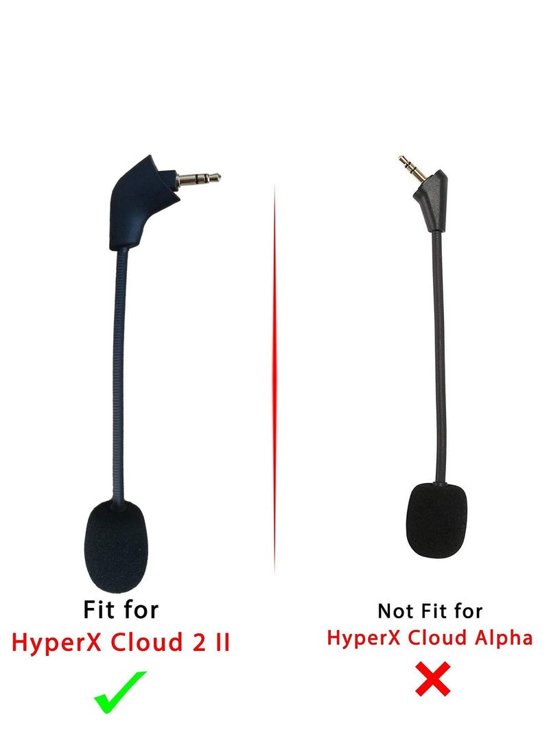 Generic - Replacement Microphone for HyperX Cloud, Cloud X/II HyperX Silver Noise Cancelling Gaming Headsets 3.5mm Detachable Mic - Image 1