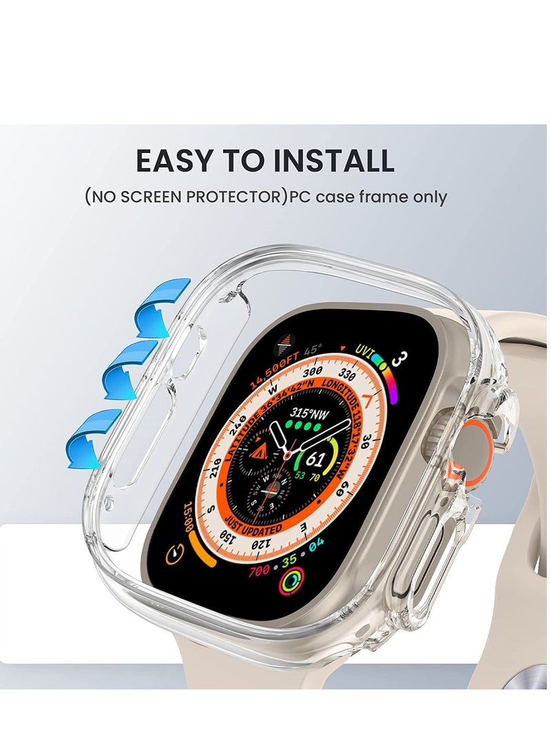 ELTRAZONE [2 Pack] for Apple Watch Ultra Case 49mm [NO Screen Protector], Apple Watch Ultra 49mm Case with Hard PC & All-Around Edge Shockproof Protective & Ultra-Thin Bumper Cover for iWatch Ultra 49mm - Image 2